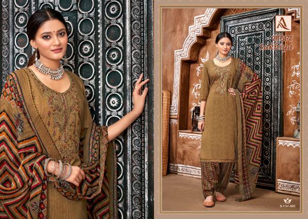Alok Sakhiya 3 Festive Wear Viscose Designer Dress Material Collection